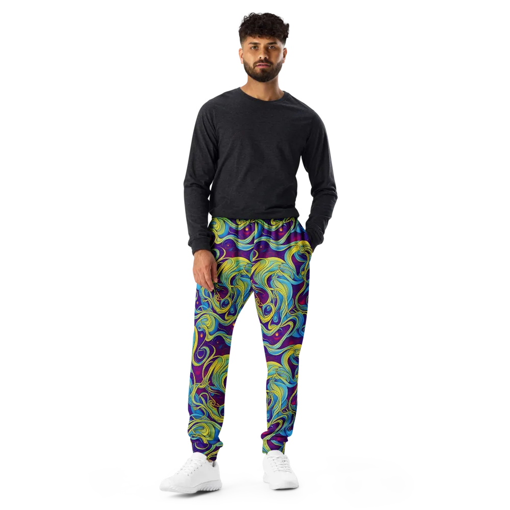 Stellar Swirls on Men's Joggers — Front