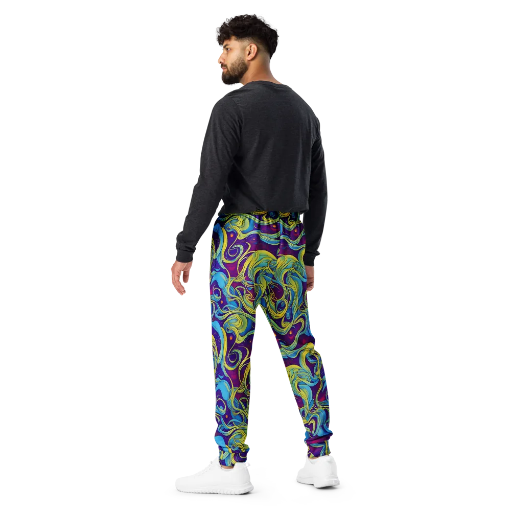 Stellar Swirls on Men's Joggers — Back