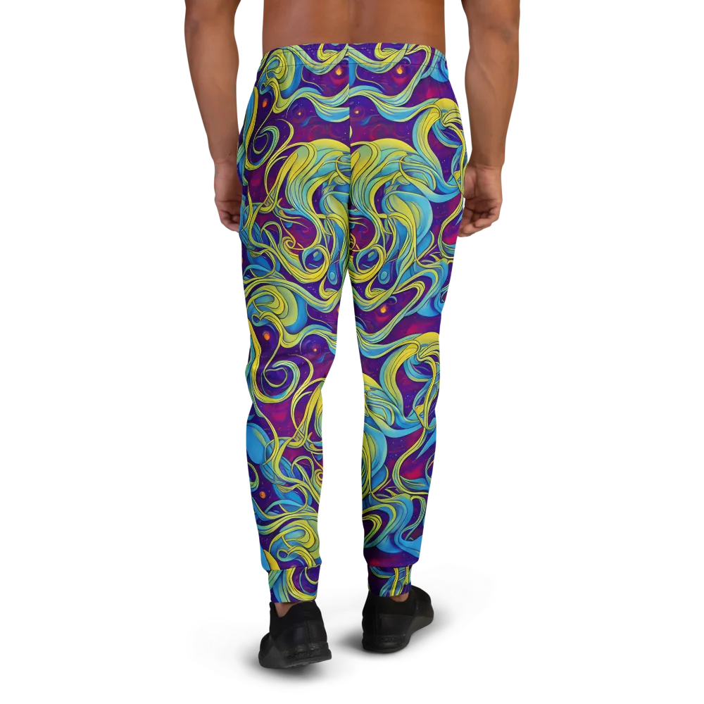 Stellar Swirls on Men's Joggers — Back