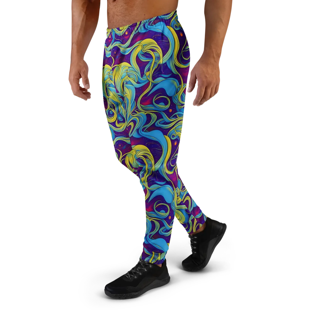 Stellar Swirls on Men's Joggers — Left