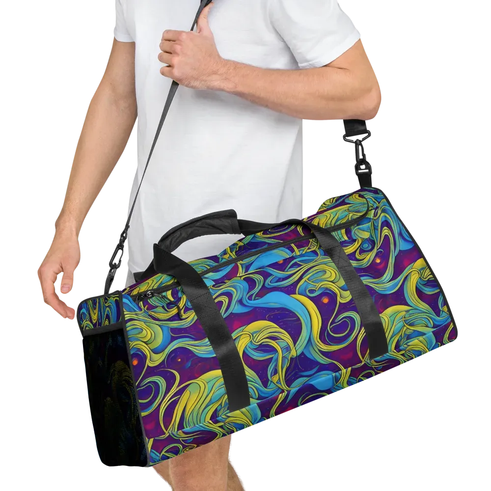 Stellar Swirls on Duffle Bag — Right Front