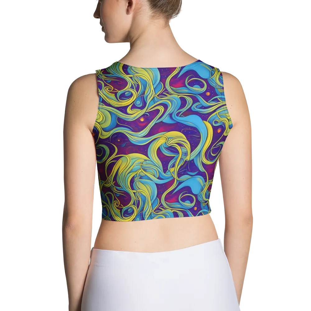 Stellar Swirls on Crop Top — Back