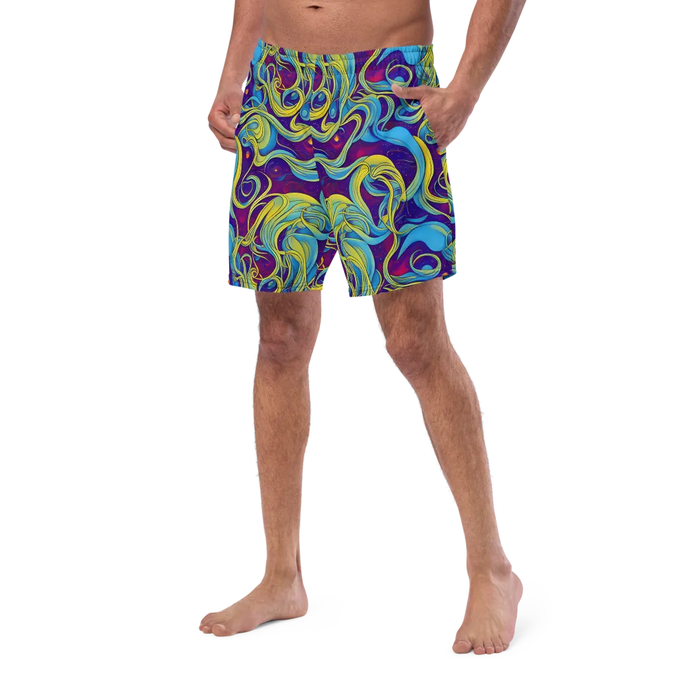 Stellar Swirls on Swim Trunks — Left Front