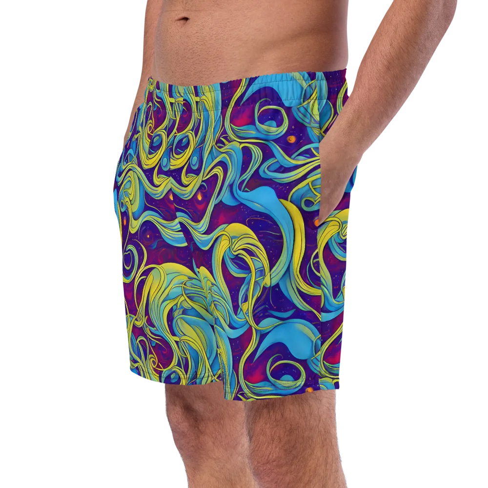 Stellar Swirls on Swim Trunks — Left Front