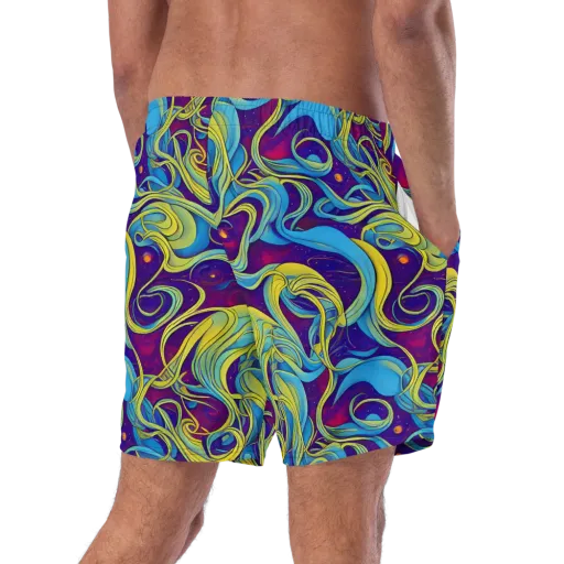 Stellar Swirls on a Swim Trunks