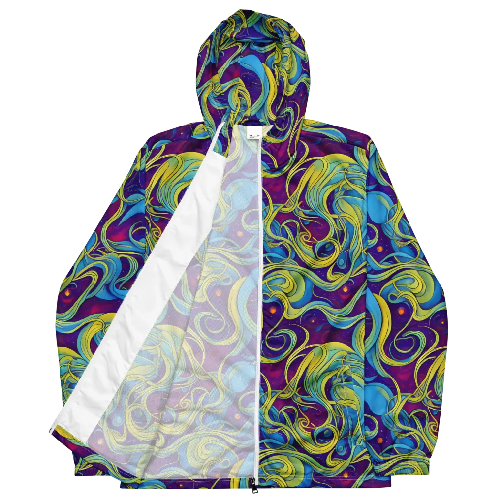 Stellar Swirls on Men's Windbreaker — Front
