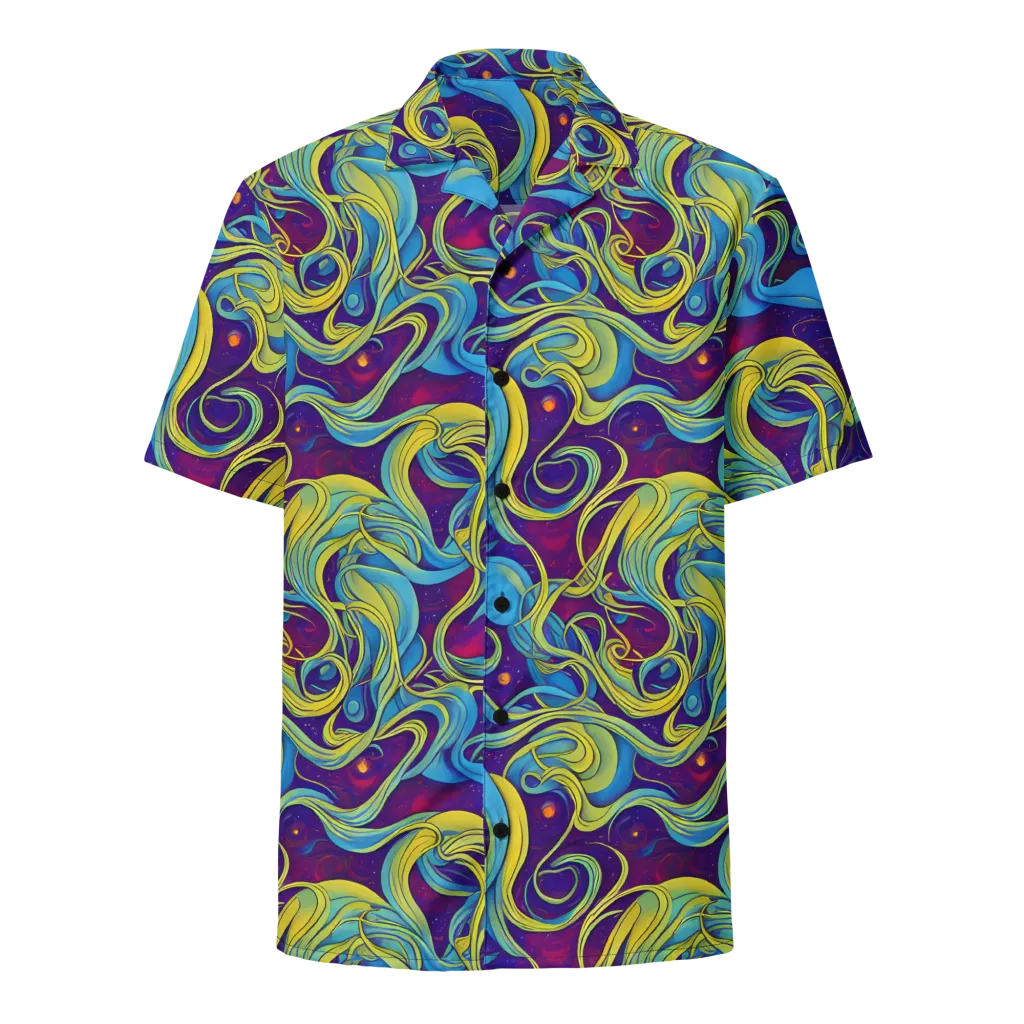 Stellar Swirls on Button Shirt — Front