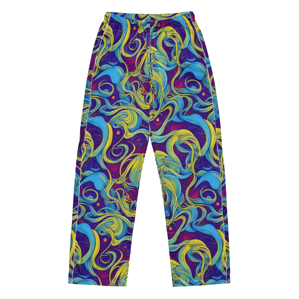 Stellar Swirls on Women's Pajama Pants — Front