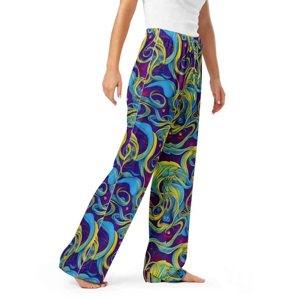 Stellar Swirls on Women's Pajama Pants — Right Front