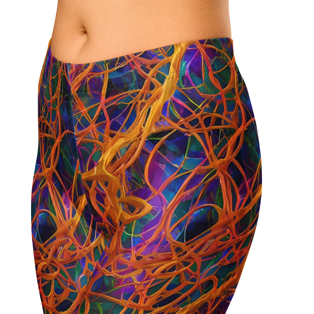 Spectral Weave on Capri Leggings — Zoomed-in