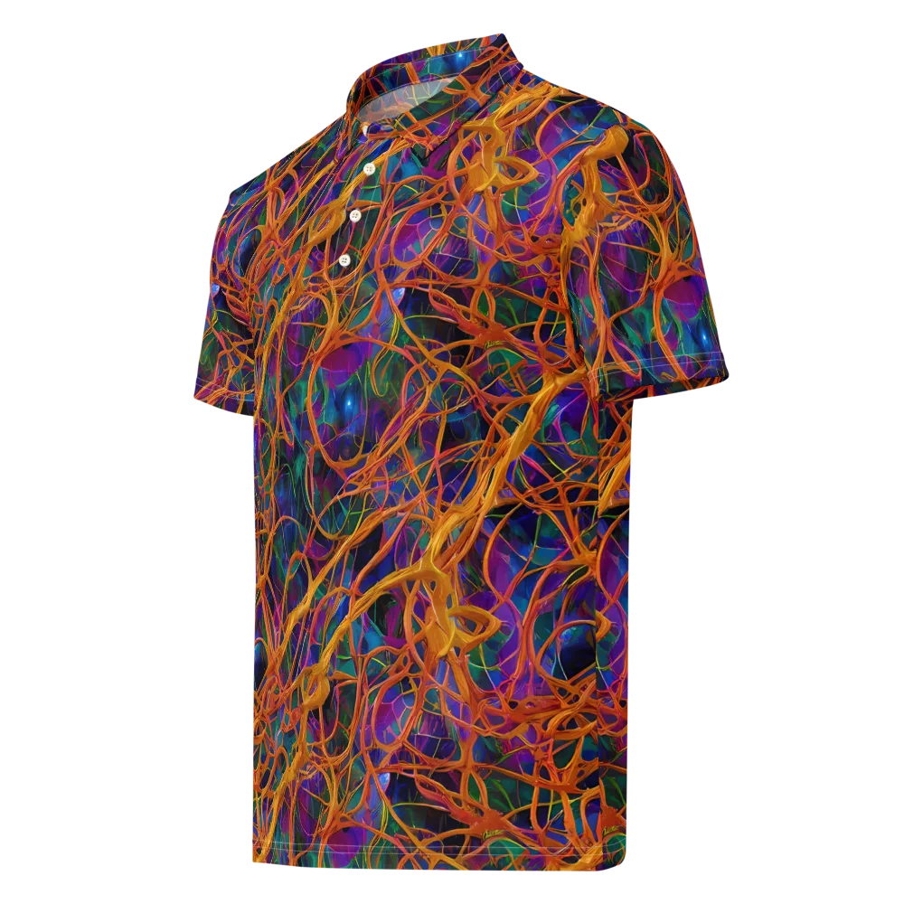 Spectral Weave on Men's Slim Fit Polo Shirt — Left Front