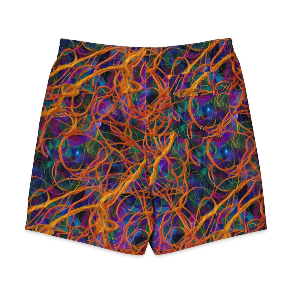 Spectral Weave on Men's Board Shorts — Back