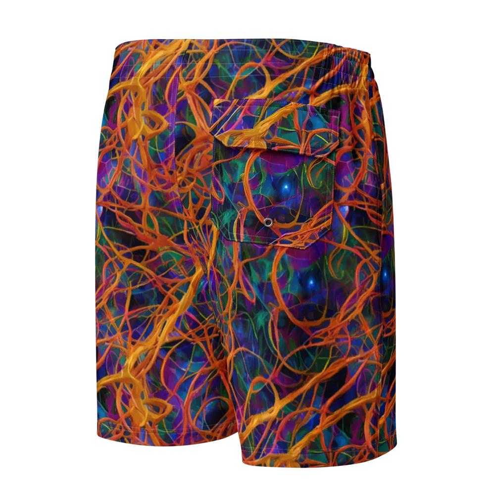 Spectral Weave on Men's Board Shorts — Back