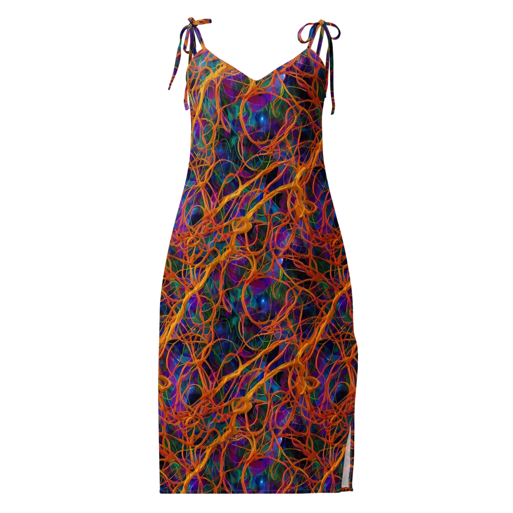 Spectral Weave on Slip Dress — Front