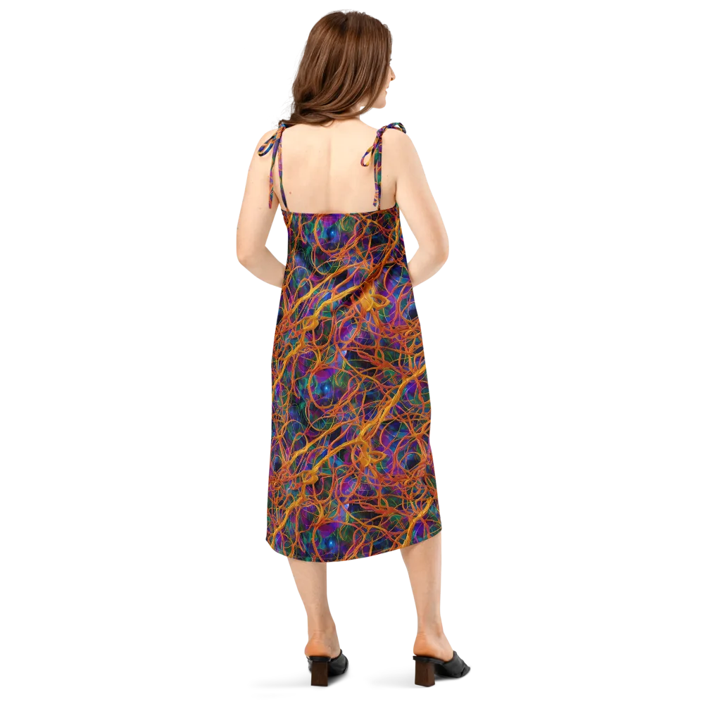 Spectral Weave on Slip Dress — Back