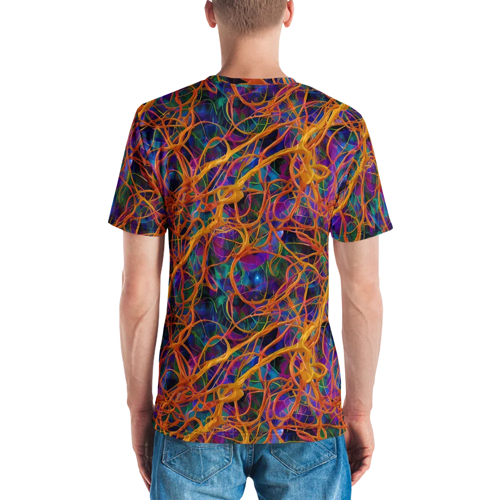 Spectral Weave on Men's Crew Neck T-Shirt — Back