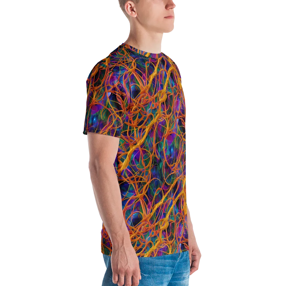 Spectral Weave on Men's Crew Neck T-Shirt — Right