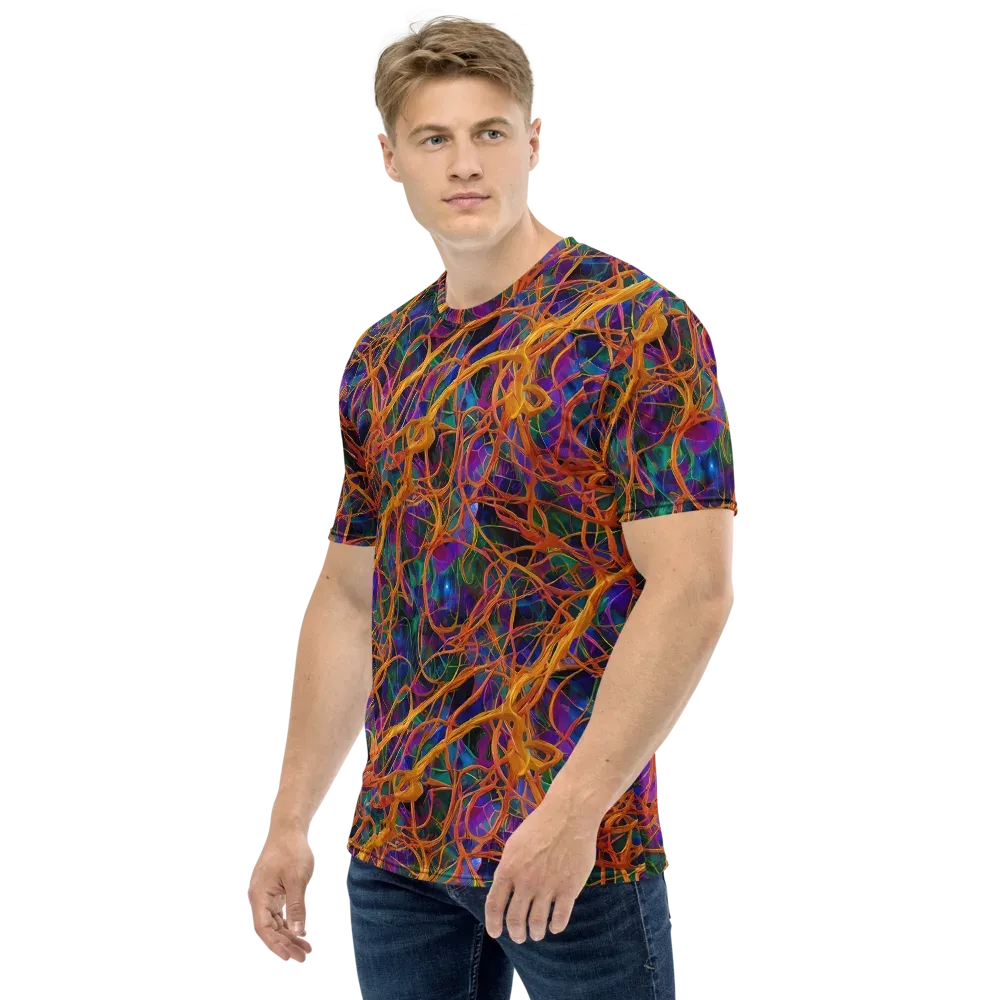Spectral Weave on Men's Crew Neck T-Shirt — Left
