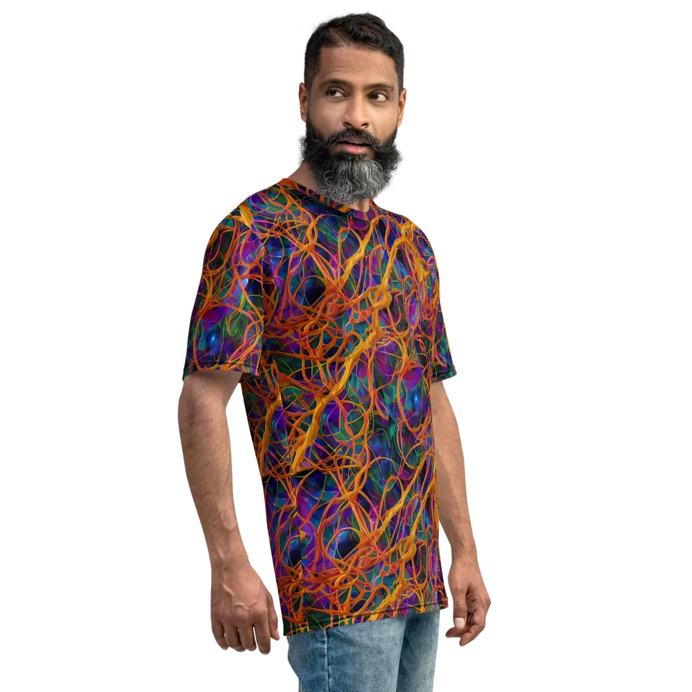 Spectral Weave on Men's Crew Neck T-Shirt — Right