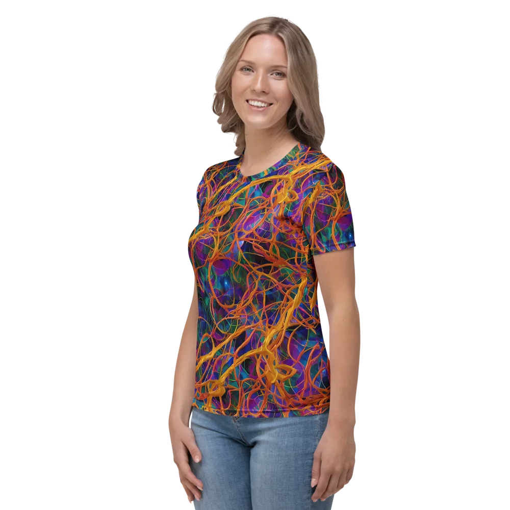Spectral Weave on Women's Crew Neck T-Shirt — Left