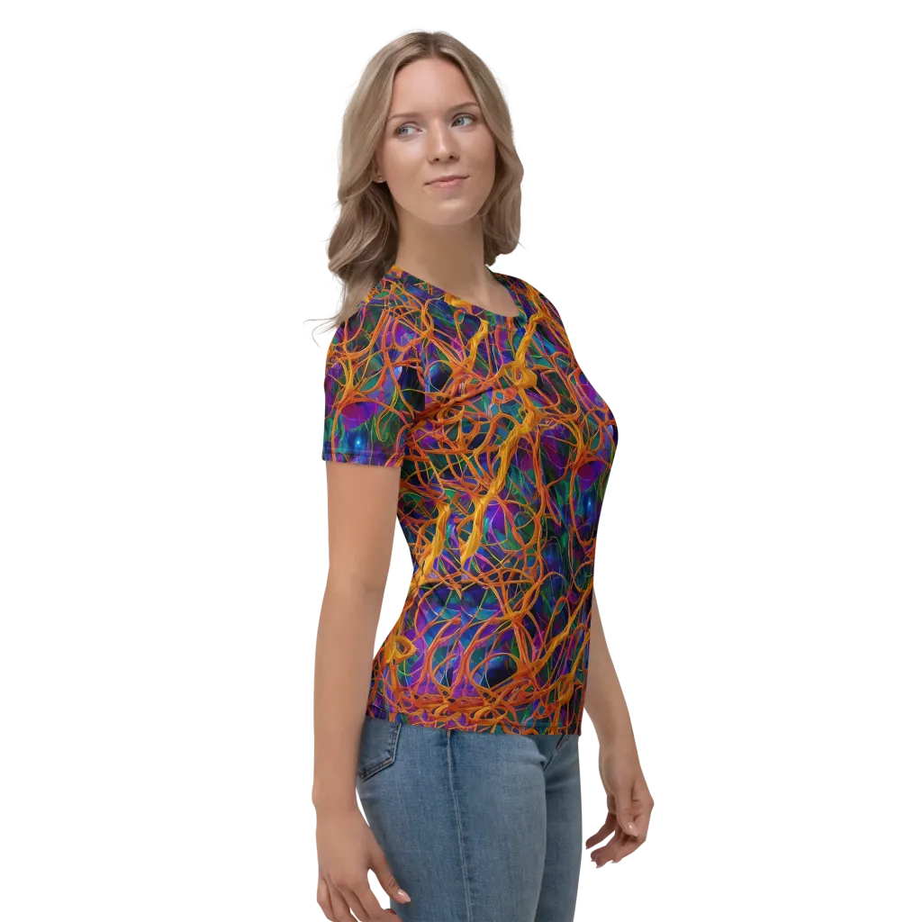 Spectral Weave on Women's Crew Neck T-Shirt — Right