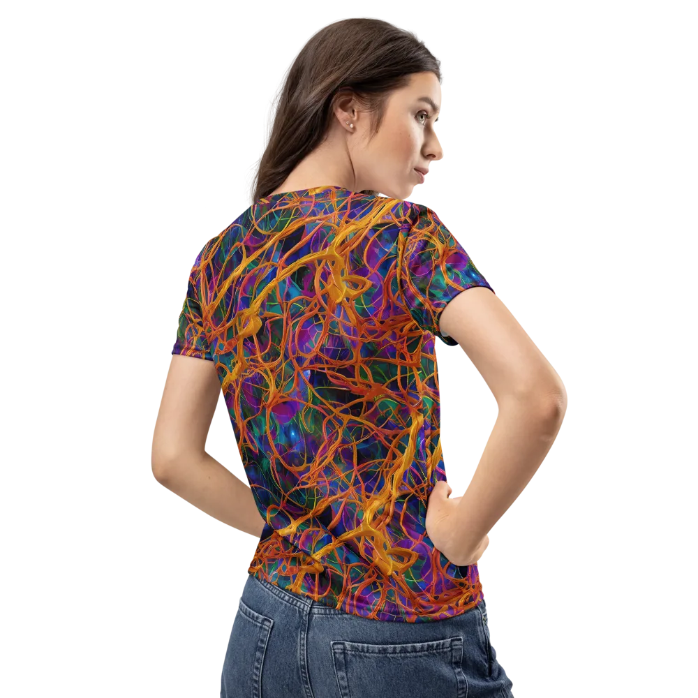 Spectral Weave on Women's Crew Neck T-Shirt — Back