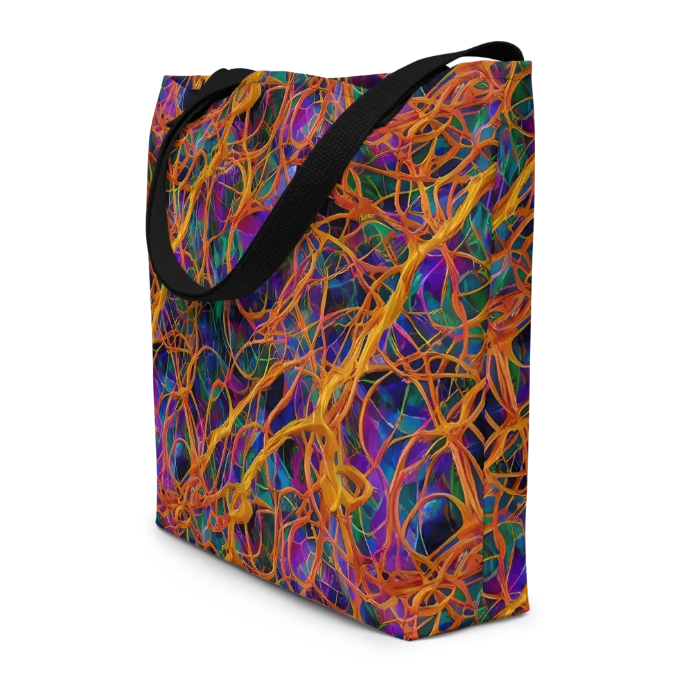 Spectral Weave on Large Tote Bag W/ Pocket — Front