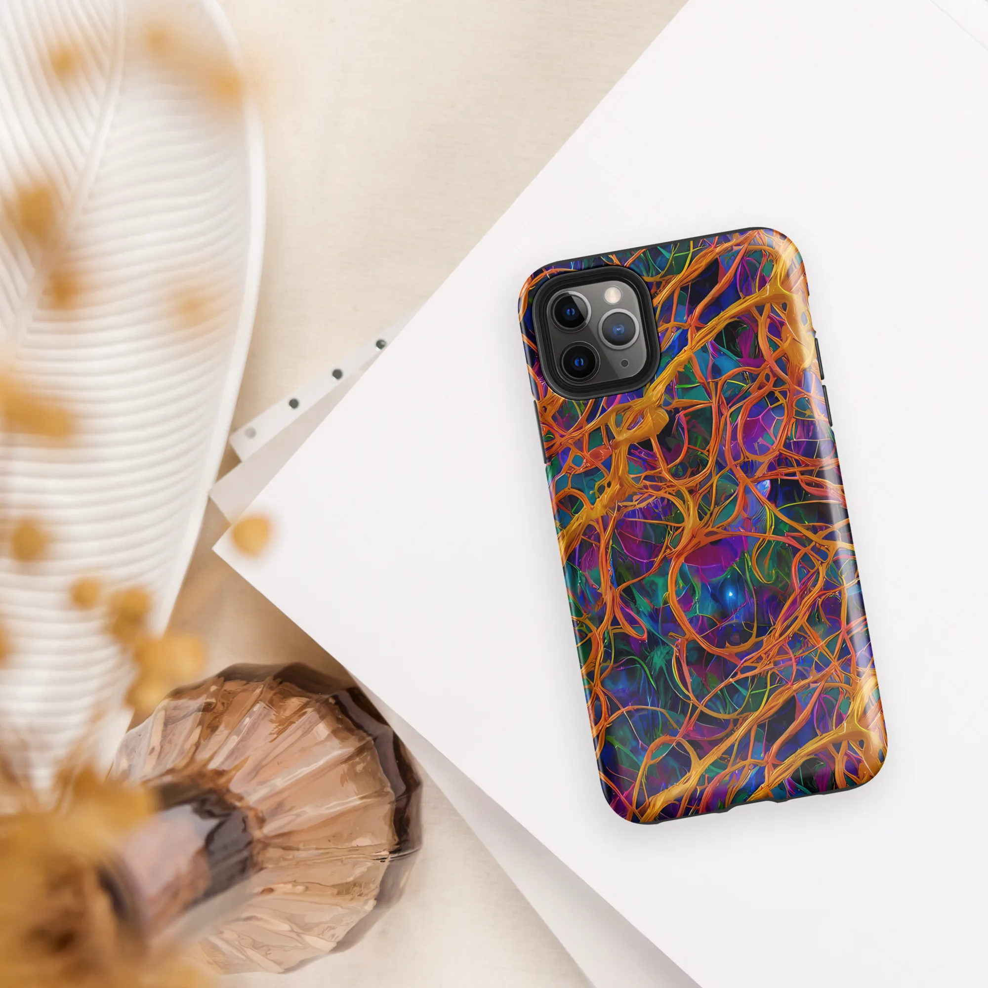 Spectral Weave on Tough Case for iPhone® — Front