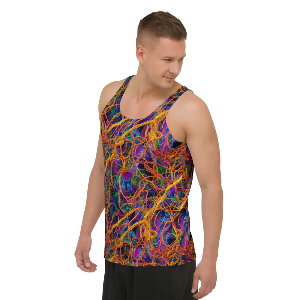 Spectral Weave on Men's Tank Top — Left Front