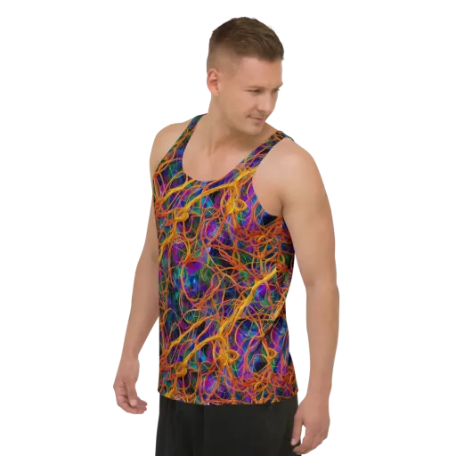 Spectral Weave on a Men's Tank Top