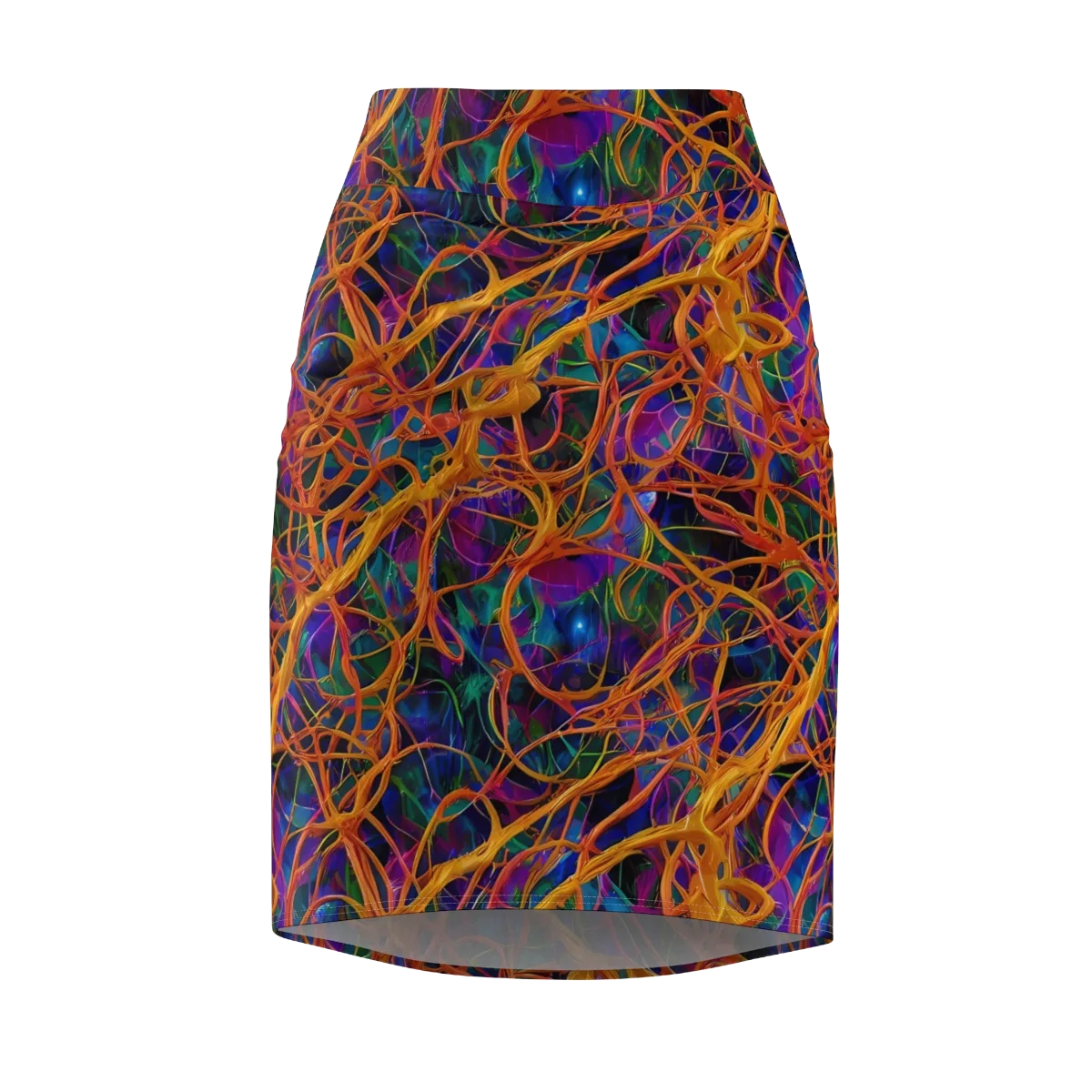 Spectral Weave on Pencil Skirt — Front