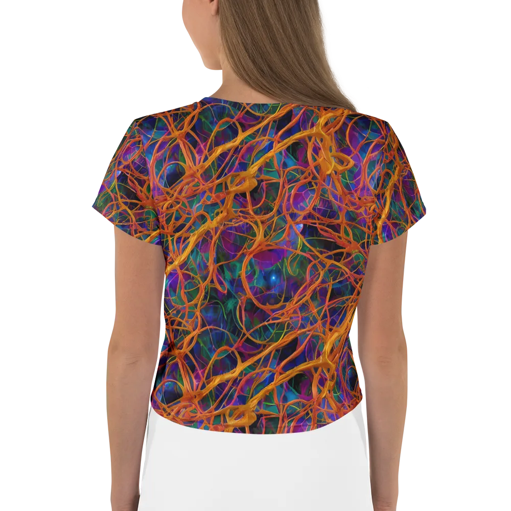 Spectral Weave on Crop Tee — Back