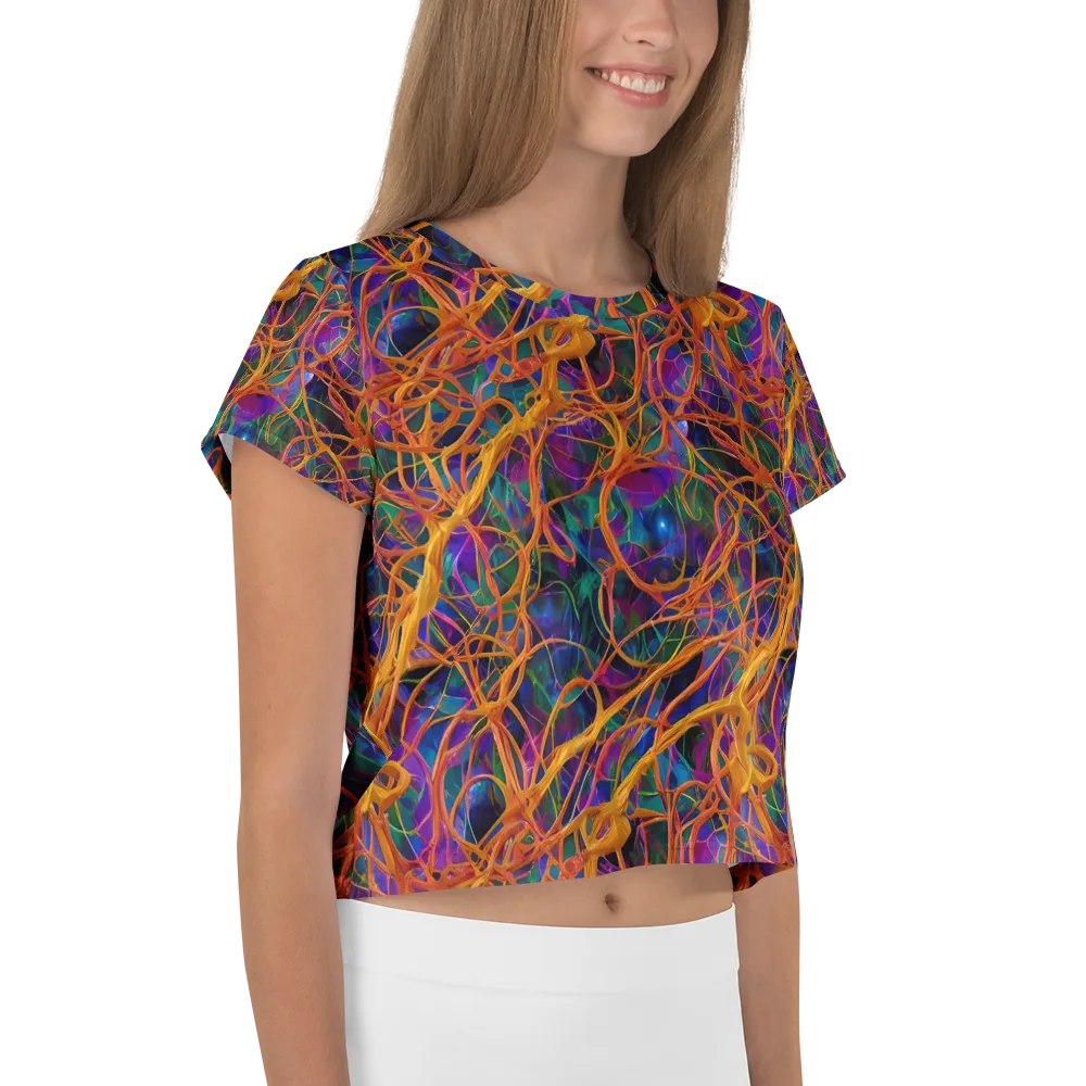 Spectral Weave on Crop Tee — Right