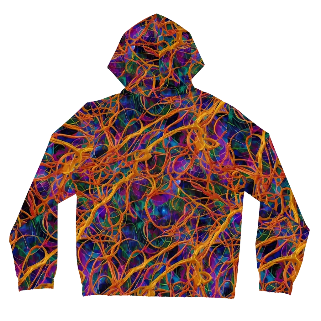 Spectral Weave on Women's Full-Zip Hoodie — Back
