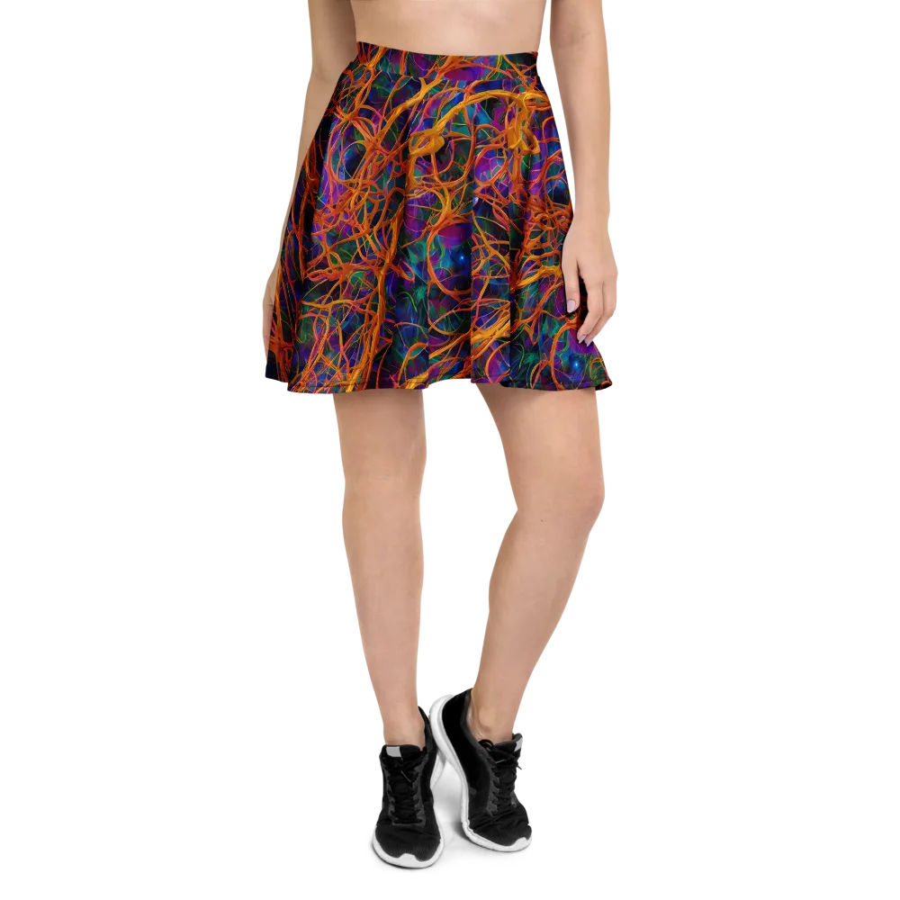 Spectral Weave on Skater Skirt — Front
