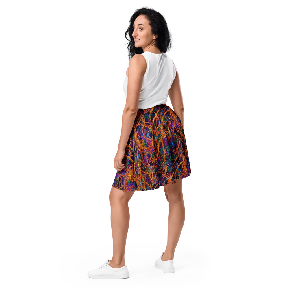 Spectral Weave on Skater Skirt — Back