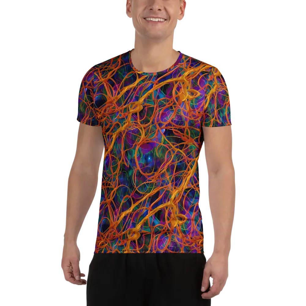 Spectral Weave on Men's Athletic T-Shirt — Front