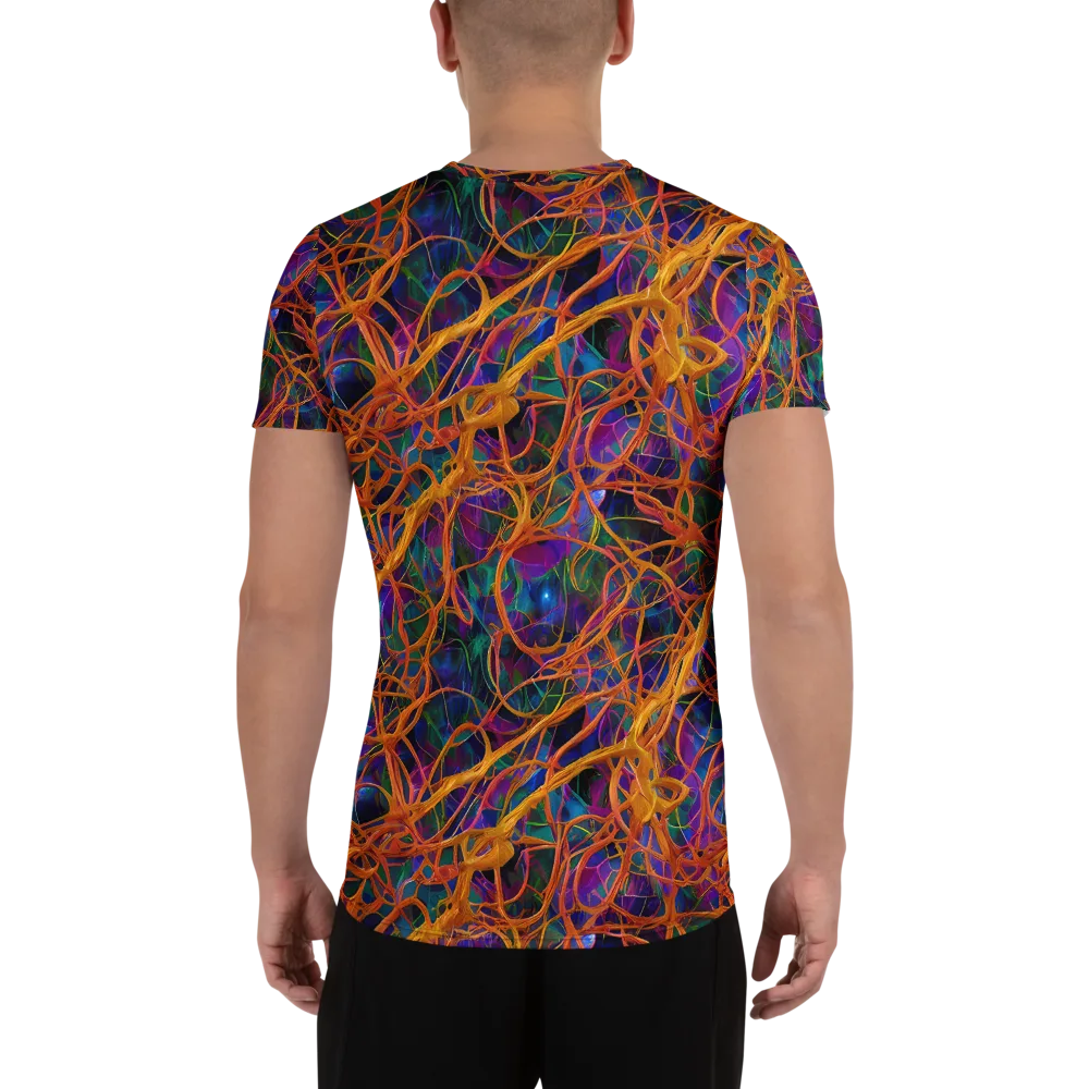 Spectral Weave on Men's Athletic T-Shirt — Back