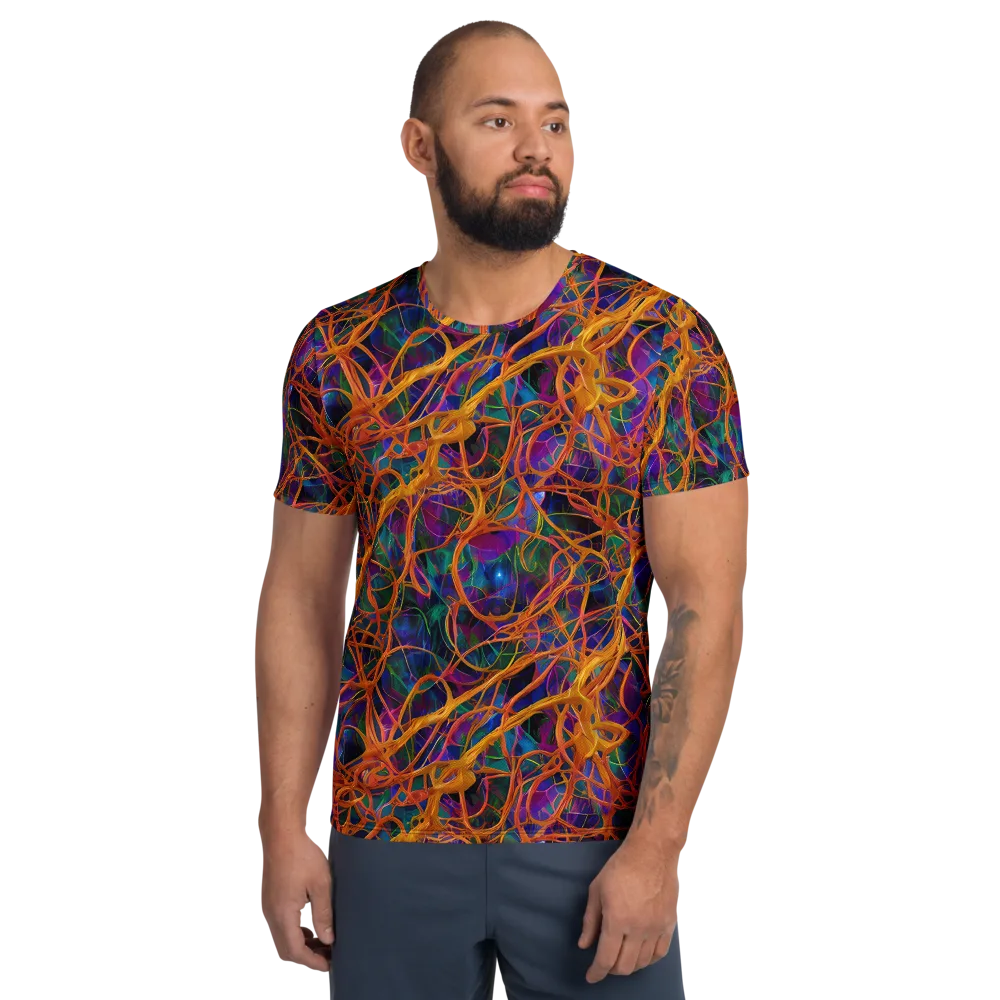Spectral Weave on Men's Athletic T-Shirt — Front