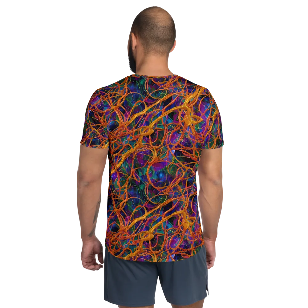 Spectral Weave on Men's Athletic T-Shirt — Back