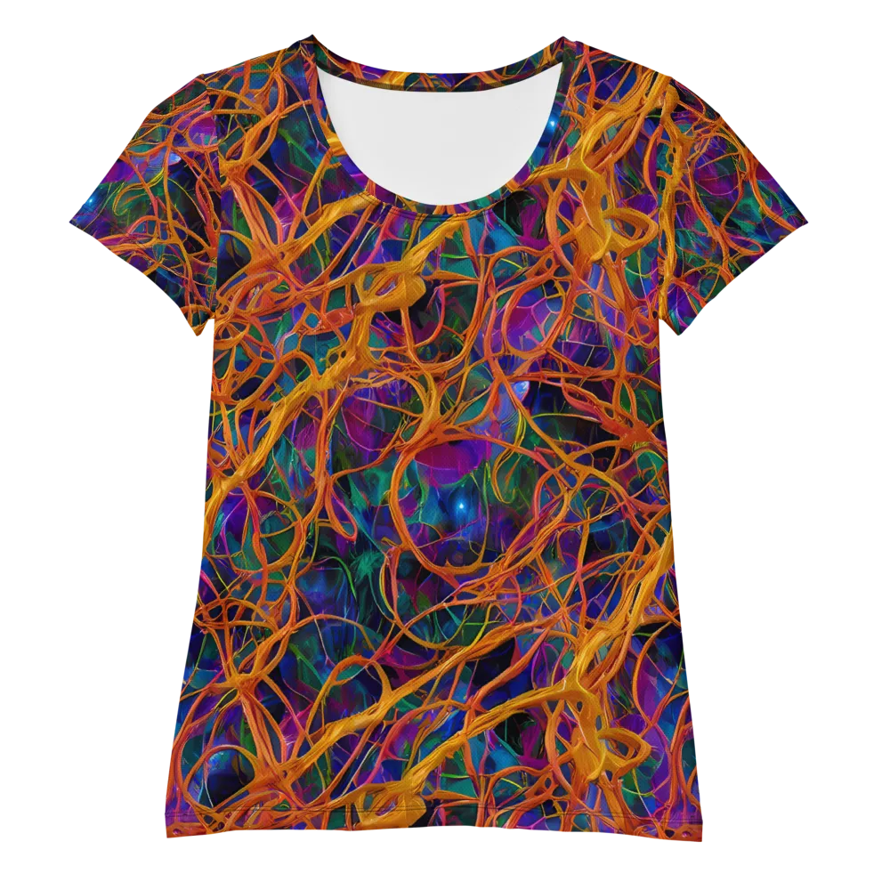Spectral Weave on Women's Athletic T-Shirt — Front