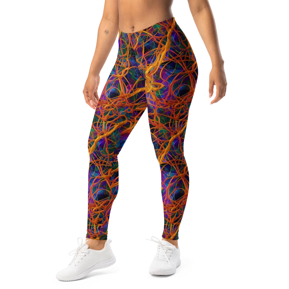 Spectral Weave on Leggings — Left Front