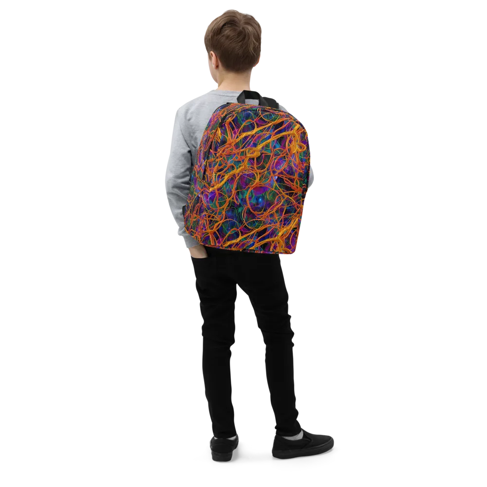 Spectral Weave on Minimalist Backpack — Right Front