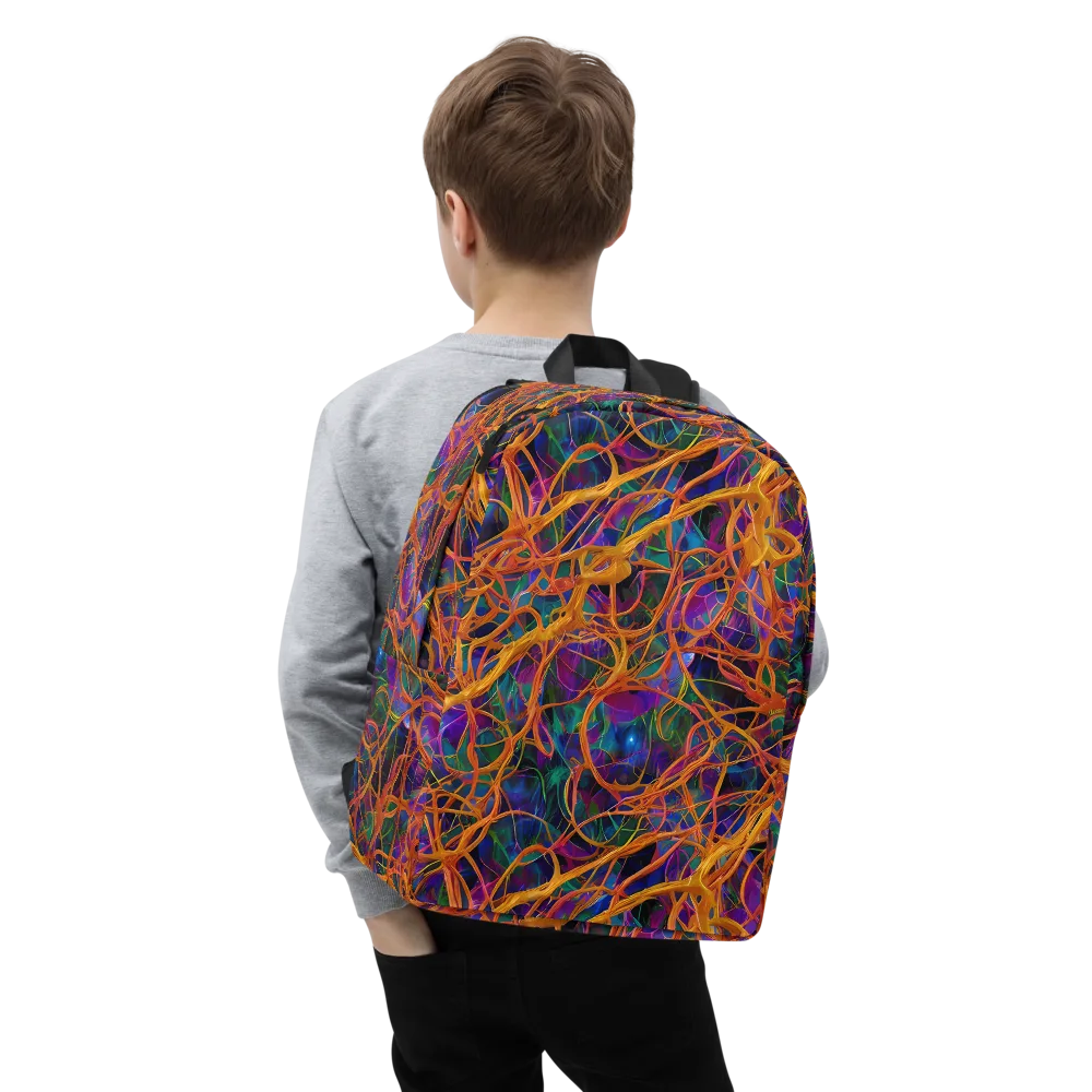 Spectral Weave on Minimalist Backpack — Zoomed-in