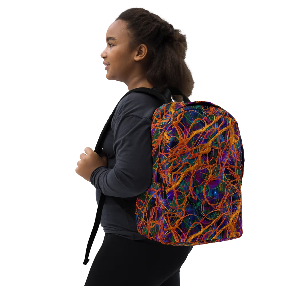 Spectral Weave on Minimalist Backpack — Right Front
