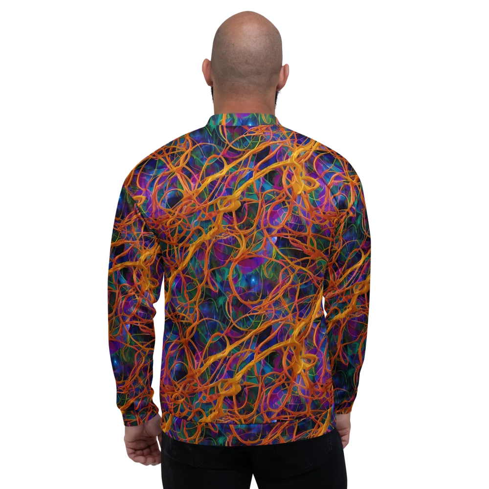 Spectral Weave on Bomber Jacket — Back