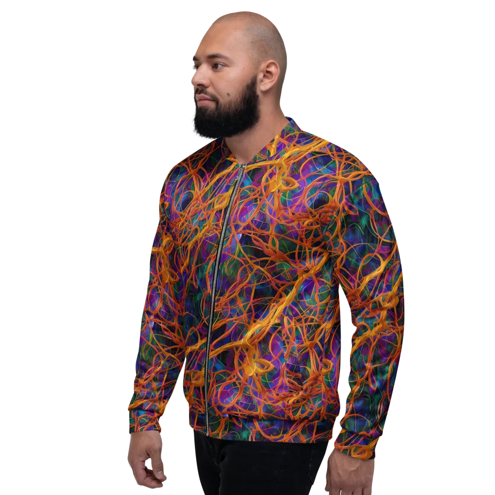 Spectral Weave on Bomber Jacket — Left