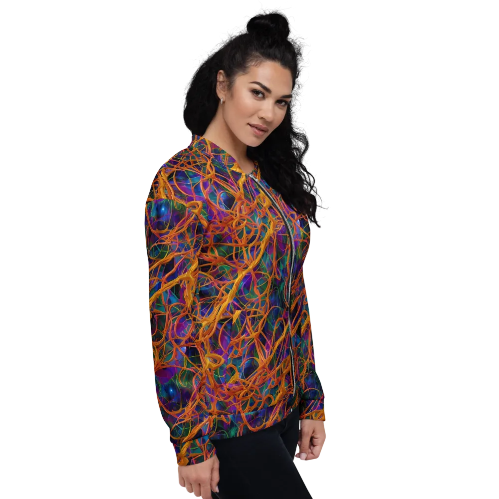 Spectral Weave on Bomber Jacket — Right