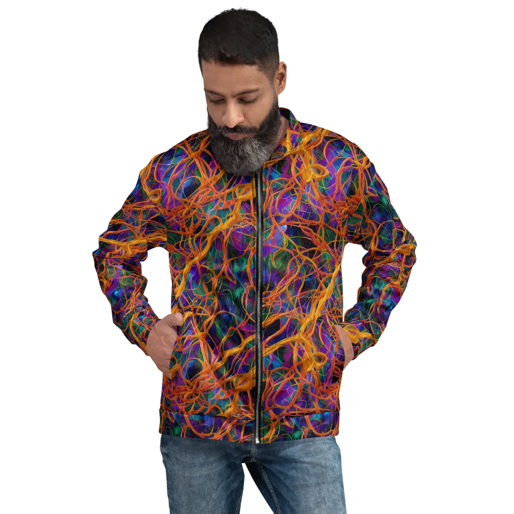 Spectral Weave on Bomber Jacket — Front