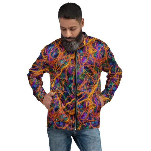 Spectral Weave on a Bomber Jacket